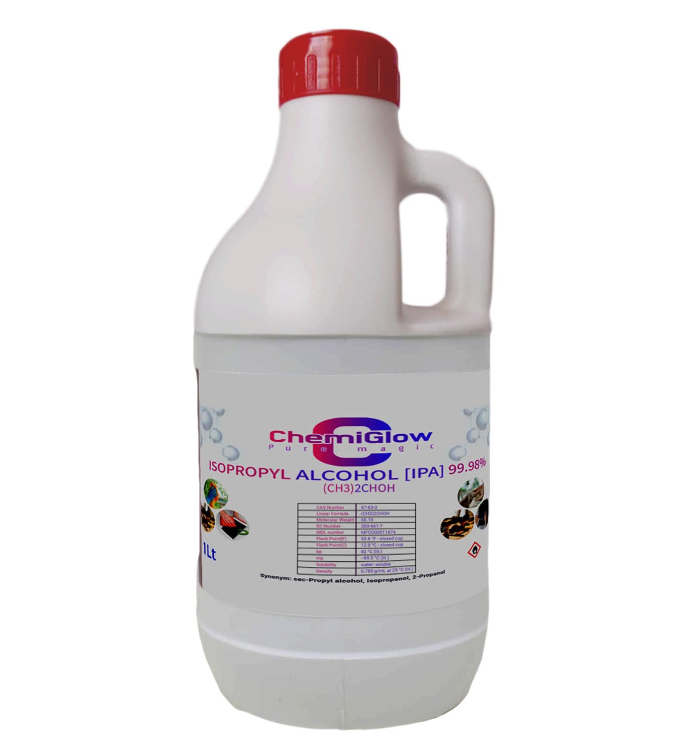 CHEMIGLOW IPA Isopropyl alcohol 99.9% (CH3)2-CH-OH CAS: 67-63-0 | Premium Grade Pure | 1ltr (B0DBHKFLMK) Amazon Price History, Amazon Price Tracker