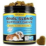 Anal Gland Support Chews for Dogs | 150 Soft Chews with Fiber, Probiotics & Digestive Enzymes | Helps Maintain Normal Gland Function, Digestive Health & Comfort | Duck Flavour for All Breeds