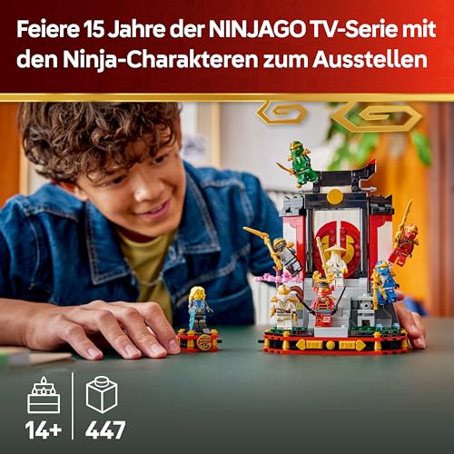 LEGO NINJAGO 15-jähriges Jubiläum: Ninja-Charaktere zum Ausstellen - Kloster Spielzeug mit 8 sammelbaren Minifiguren & Schwertern - Kreatives Geschenk für Jungen ab 14 Jahren & erwachsene Fans - 71866