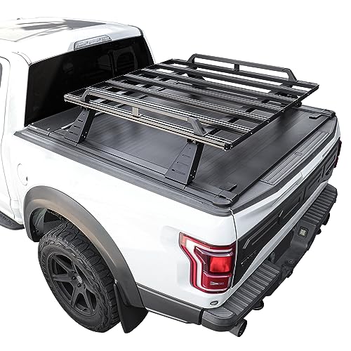 Syneticusa MR Retractable Hard Tonneau Cover with Storage Cargo Platform