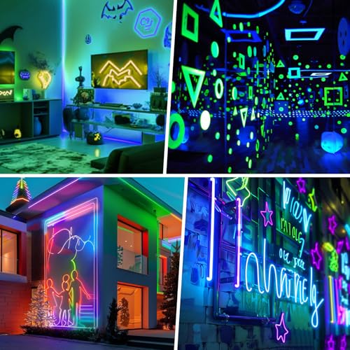 Image of Flexible Led Panel,Electroluminescent Panel Sheet EL Tape Cuttable Soft for Mask Eye Cosplay Party Decor DIY-Continuous /Slow Flash /Fast Strobe 3x24 cm Lightblue (Iceblue, 3 * 24)