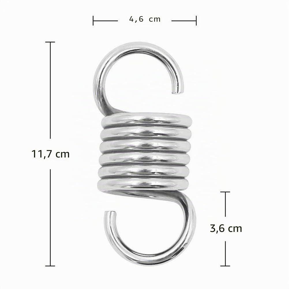 Aoneky Boxsack Feder, 11cm Länge, Φ4.5cm, Geräuschdämpfung, Dämpfung -Federhaken für Sandsack Hängesessel Hängematte, maximale Belastung 100KG