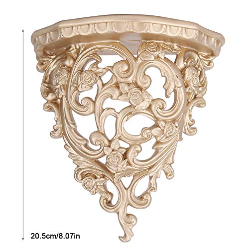 Étagère murale decorative rétro avec support de rangement en résine durable