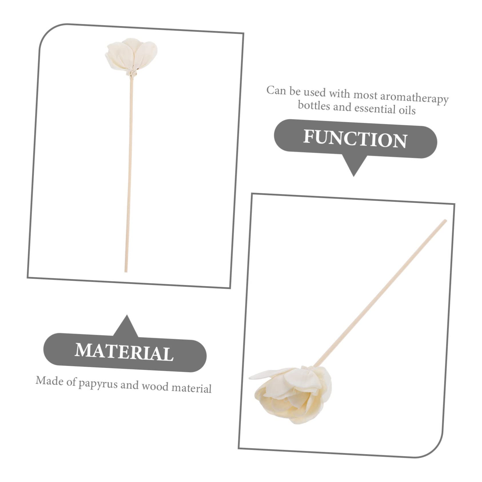 DECHOUS 30stücke Aromatherapie Diffuser Sticks Mit Kunstblumen Für Raumduft Dekorative Aromadüfte Für Wohnzimmer Büro Badezimmer Kreative Duftstäbchen Für Ätherische Öle