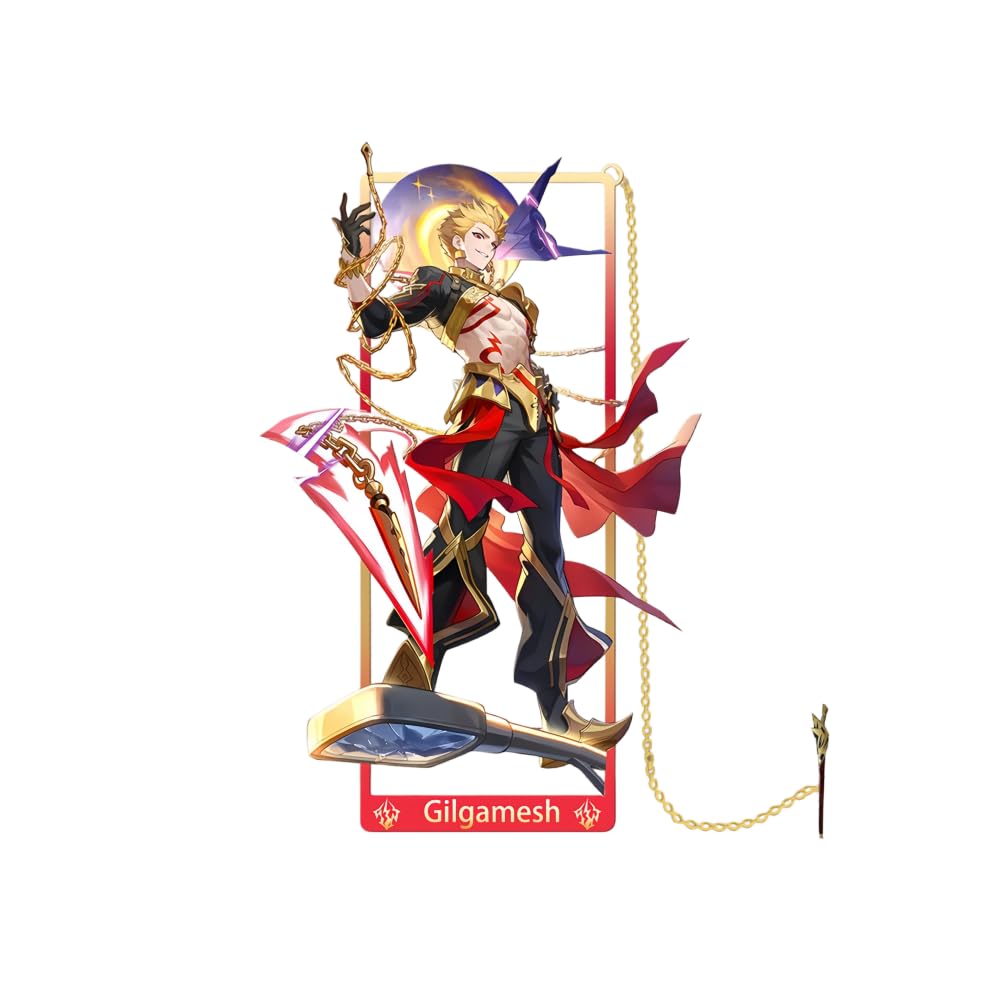 1PC Honkai: Star Rail Figure Metal Bookmark Game 9cm Bookmark with Chain Stationery Gift (Gilgamesh)