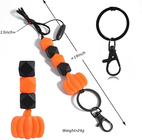 Miniatura 8 de Lantintop Cordones para insignias de identificación para Navidad, Halloween, día de Acción de Gracias, de silicona, para mujeres, niñas, niños