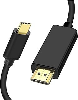 USB C to HDMI Cable 6ft, [USB 3.1 Type C to HDMI 4K, High-Speed] USB Type C to HDMI Cable for Home Office, [Thunderbolt 3 Compatible] Compatible with Samsung Galaxy Tab S7 FE