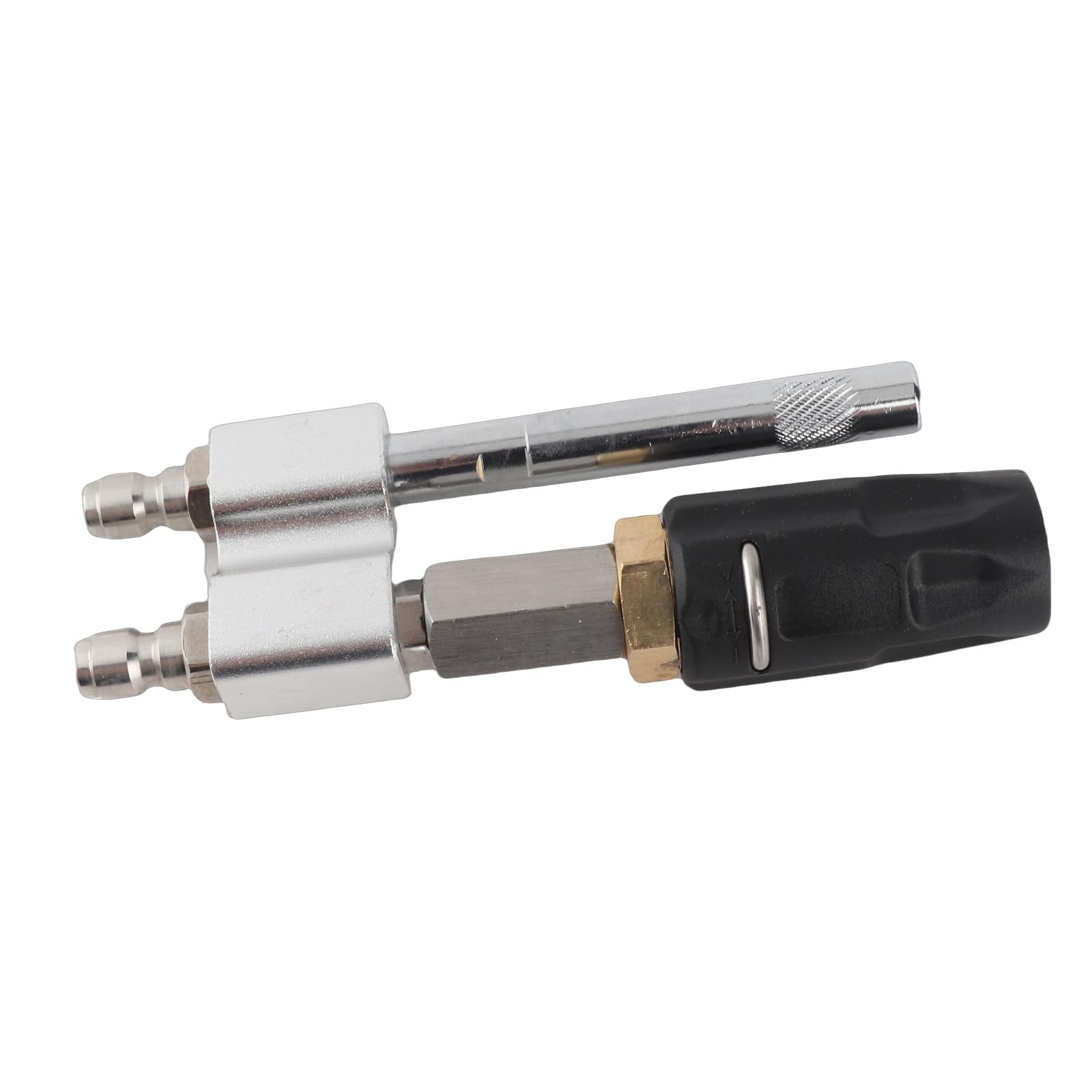 Ugello a Spirale M5, Spruzzo Regolabile da 0 a 60 Gradi, 3-7 GPM 1000-4050 PSI, Connessione Rapida da 1/4 di Pollice, Portata Lunga 50 Piedi, per Idropulitrice, Salvascale, Pulizia Ad Alta