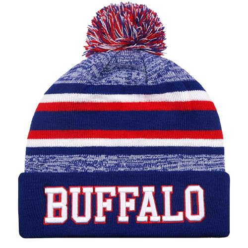Buffalo Beanie Hat Football Knit Hats Winter...