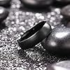 King Will Mens 6mm Black Matte Finish Tungsten Carbide Ring Domed Engagement Wedding Band Comfort Fit 8.5 #1