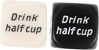 KONTONTY Presentes Para Adultos 2 Pçs Dados De Jogo De Bebida Brinquedos Adukt Presentes Para Adultos Dados De Despedida De Solteiro Jogo De Decisão Dados De Jogo De Dados Bêbado Jogo De