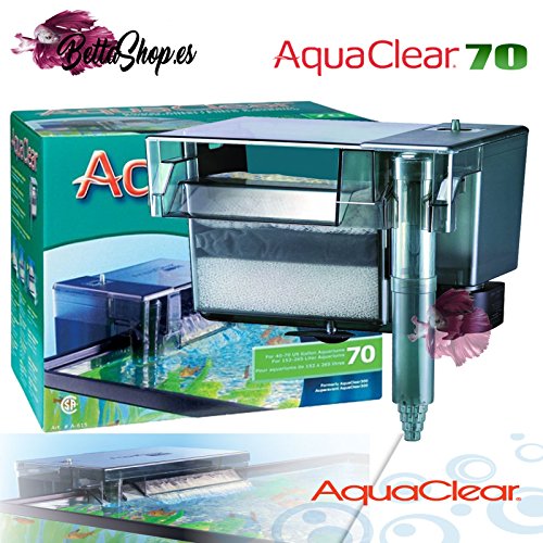AQUACLEAR Filtro DE Mochila para Acuario 70 FILTROS Cascada DE Acuario PECERA