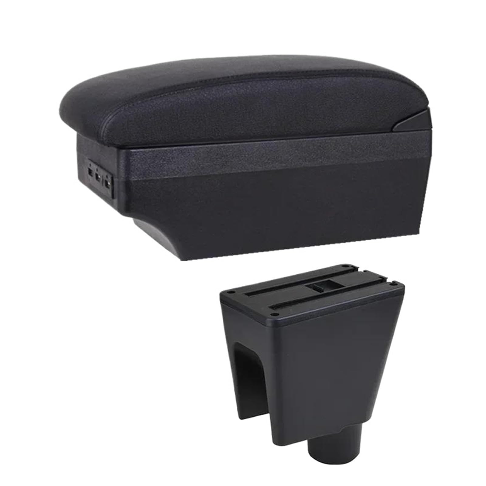 REOKIP Car Armrest Storage Box Interior Dedicated Retrofit For Chevrolet For Spark III For Aveo T200 Car Arm Rest Box(E1 Black Line)