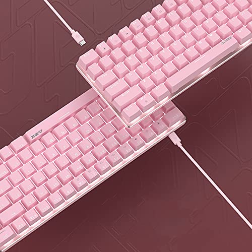 STK61 BT e teclado mecânico de modo duplo com fio 61 teclas do teclado mecânico para jogos leves mis