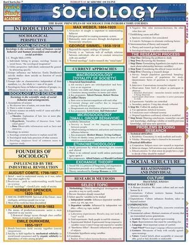 Sociology (Quickstudy Reference Guides - Academic): BarCharts, Inc.: 9781572226470: Amazon.com ...