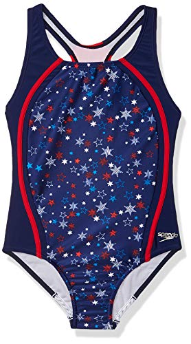 Image of Speedo Girls Printed Sport Splice