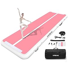 Inflatable Air Gymnastics Mats for Tumbling, 10ft/13ft/16ft/20ft Tumble Track Tumbling Mats for Kids, 4/8 Inches Thick Training Mat with Electric Pump Gymnastics Equipment for Kids Mat