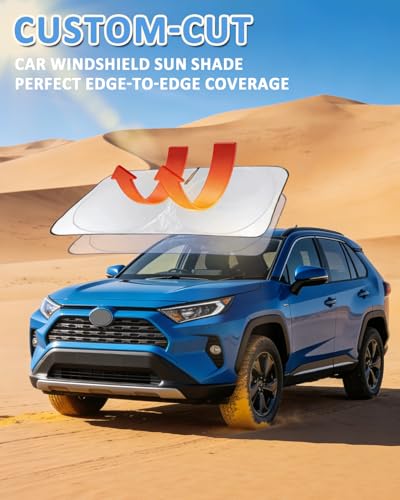 Image of Sun Shade for A4 /S4 2017-2024 2025 2026 Windshield Sunshade Window Cover