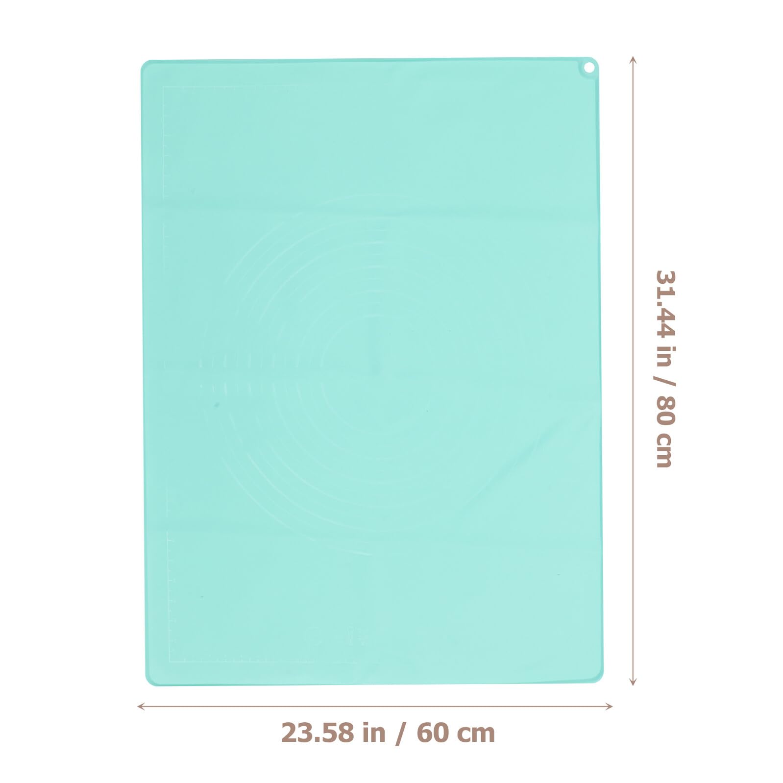 SHINEOFI Silikon Knetmatte 60x80cm Rutschfest Antihaftbeschichtet Teigmatte für Backen und Kochen Küchenrolle Haushalts Backmatte Bpa Frei