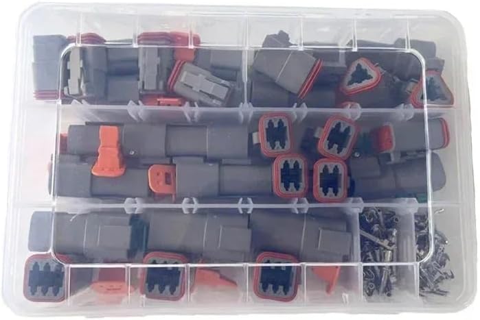 Cars Connectors Automotive Connector Kit 1/5/10Sets Tool Portable Box Suit 06 04 Terminal Plier 2 3 4 6 8(B Sets,10 Sets)