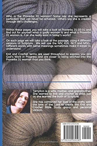 The Proverbs 31 Woman: God's Work In Progress: A Knit and Crochet Bible Study Personal Devotional and Journal - Image 2