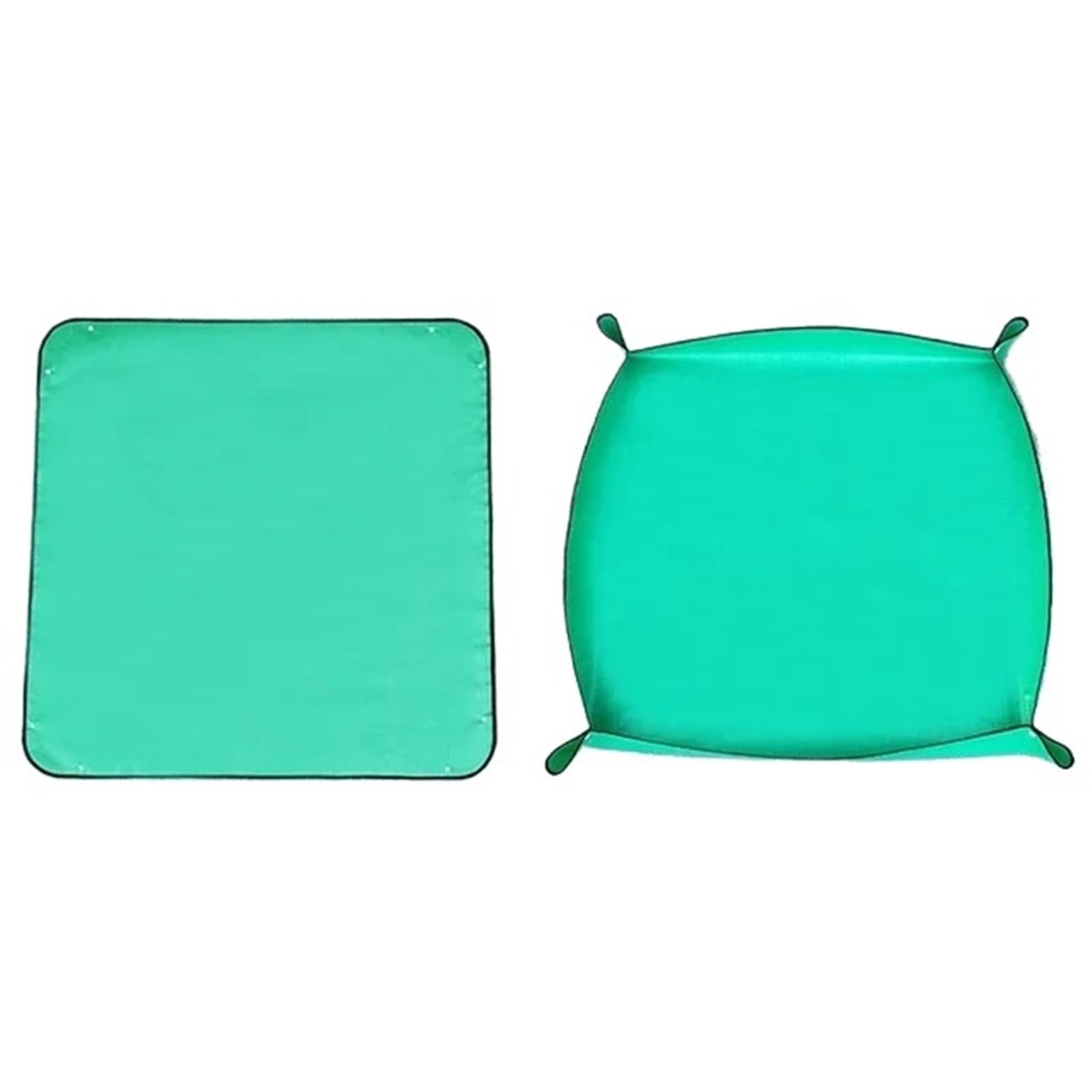 HUWOYG 2PCS Planting Mat Gardening Potting Pad Foldable Garden Plant Flower Pot Reusable Transplanting Waterproof Mats For Indoor Garden(66x66cm)