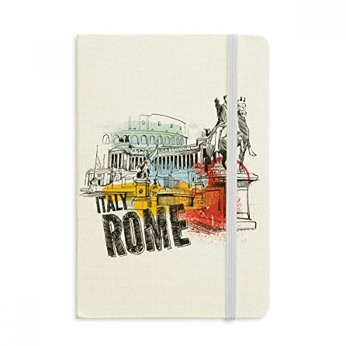 Journal A5 Rome paysage pour noter vos souvenirs de voyage et pensées sur un carnet en tissu