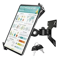 iPad盗難防止セキュリティスタンド ロック 360度回転 ブラック Amazon.co.jp: 盗難防止｜卓上・壁掛け両用｜業務用｜タブレット