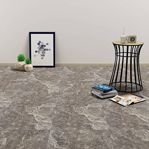 HOMIUSE Laminado de PVC, autoadhesivo, 5,11 m², mármol negro, suelo de PVC, autoadhesivo, suelo laminado, adhesivo para azulejos, aspecto de madera, revestimiento de pared, lámina autoadhesiva para