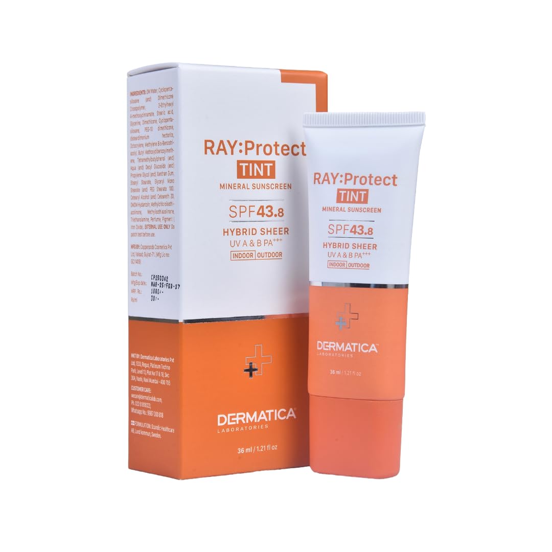 Dermatica Ray Protect Tinted Mineral Sunscreen SPF 43.8 PA+++ | Broad Spectrum UVA/UVB & Blue Light Protection | 36ml-image-43