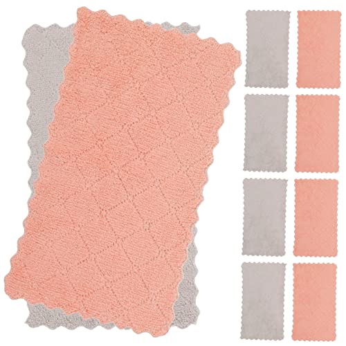 FOMIYES 10Piezas Absorbent Dish Cloths For Kitchen Cleaning Quick Drying Non Scratch Multi Color Reusable Washcloths For Efficient Dish Washing