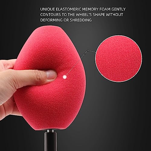 SPTA Wheel Rims Polisher, Polishing Ball, Polishing Cone, Metal Wheel Polishing Tool, Ball Buster Wheel and Rim Polisher System Attaches to Standard Household Drill - Image 5