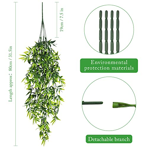 20x Künstliche Bambusblätter Aus Seidentuch – Je 50 Cm Lang, Für DIY-Deko Innen & Außen