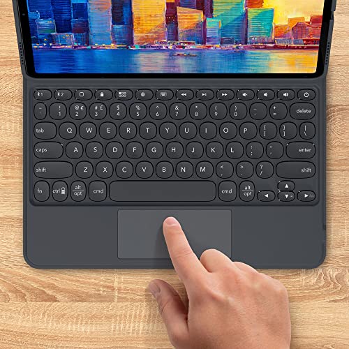 Image of ZAGG Pro Keys Wireless Keyboard & Detachable Case for iPad Pro 12.9 - Backlit Keys, Apple Pencil Holder, 6.6ft Drop Protection