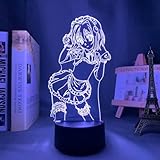 DxD Koneko Toujou LED Night Light for Bedroom Decor Nightlight Birthday Gift Anime 3D Lamp Koneko Toujou High School DxD