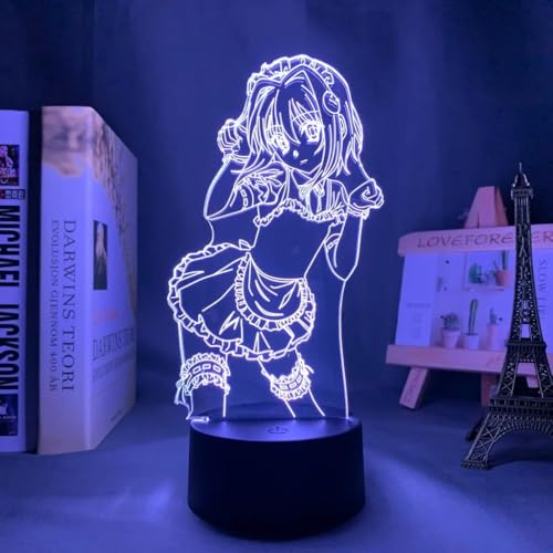 DxD Koneko Toujou LED Night Light for Bedroom Decor Nightlight Birthday Gift Anime 3D Lamp Koneko Toujou High School DxD