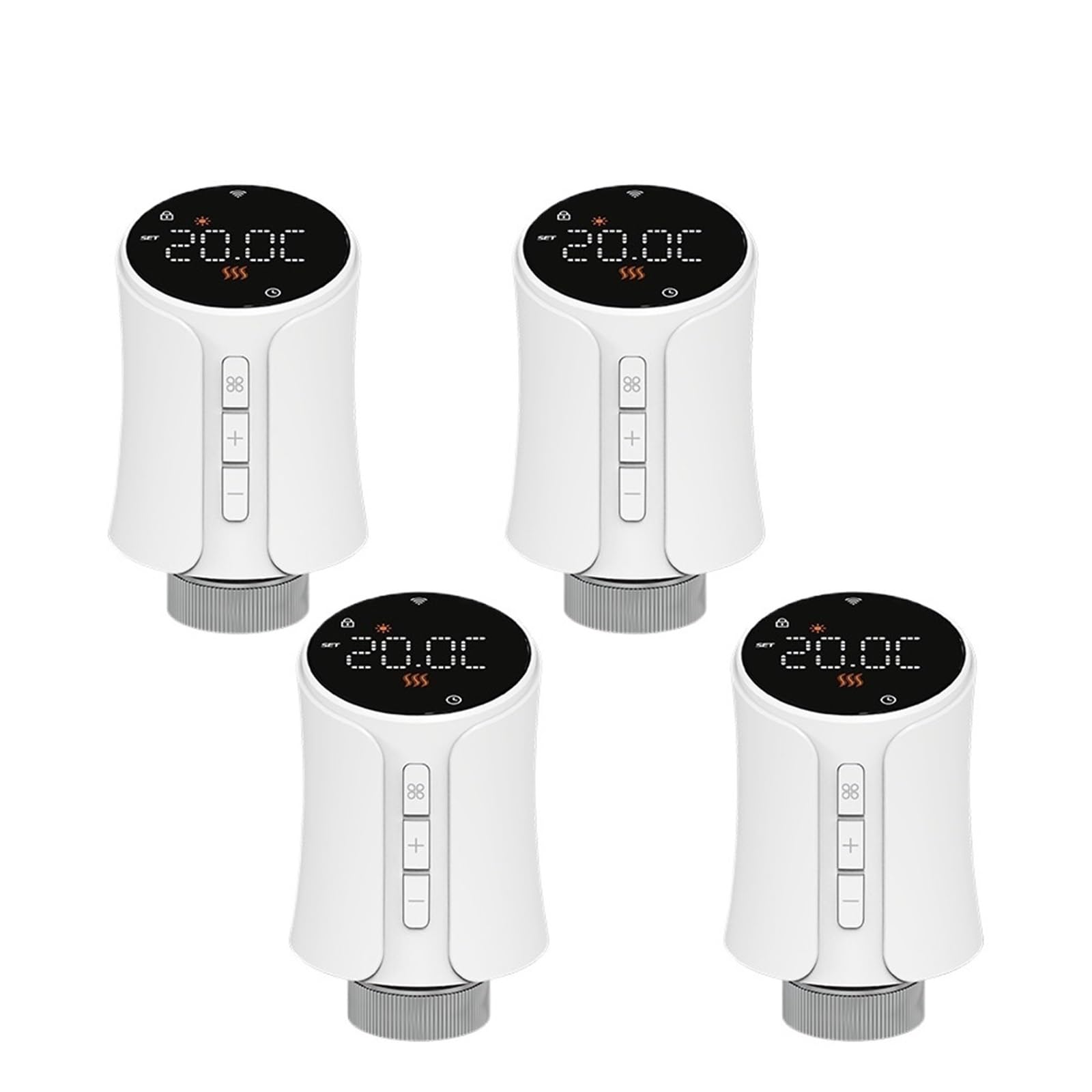 Zawór Termostatyczny Grzejnikowy Tuya Smart WiFi/ZigBee TRV Programowalny Zdalny Regulator Temperatury Z OszczęDza Energię I Koszty Ogrzewania(4pcs-zigbee)