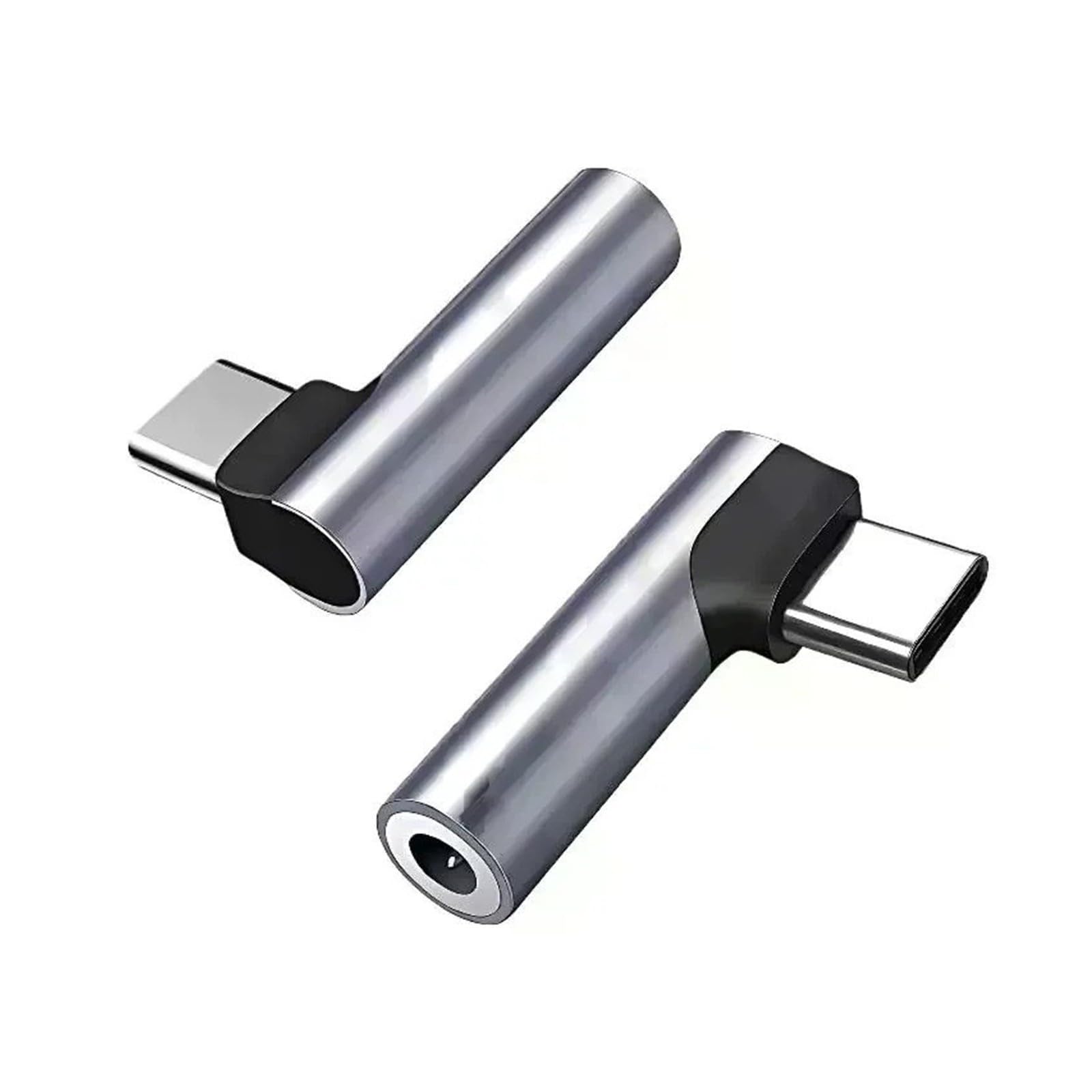 Adaptateur coude de type C vers prise jack 3,5 mm pour téléphone portable Android (A2)
