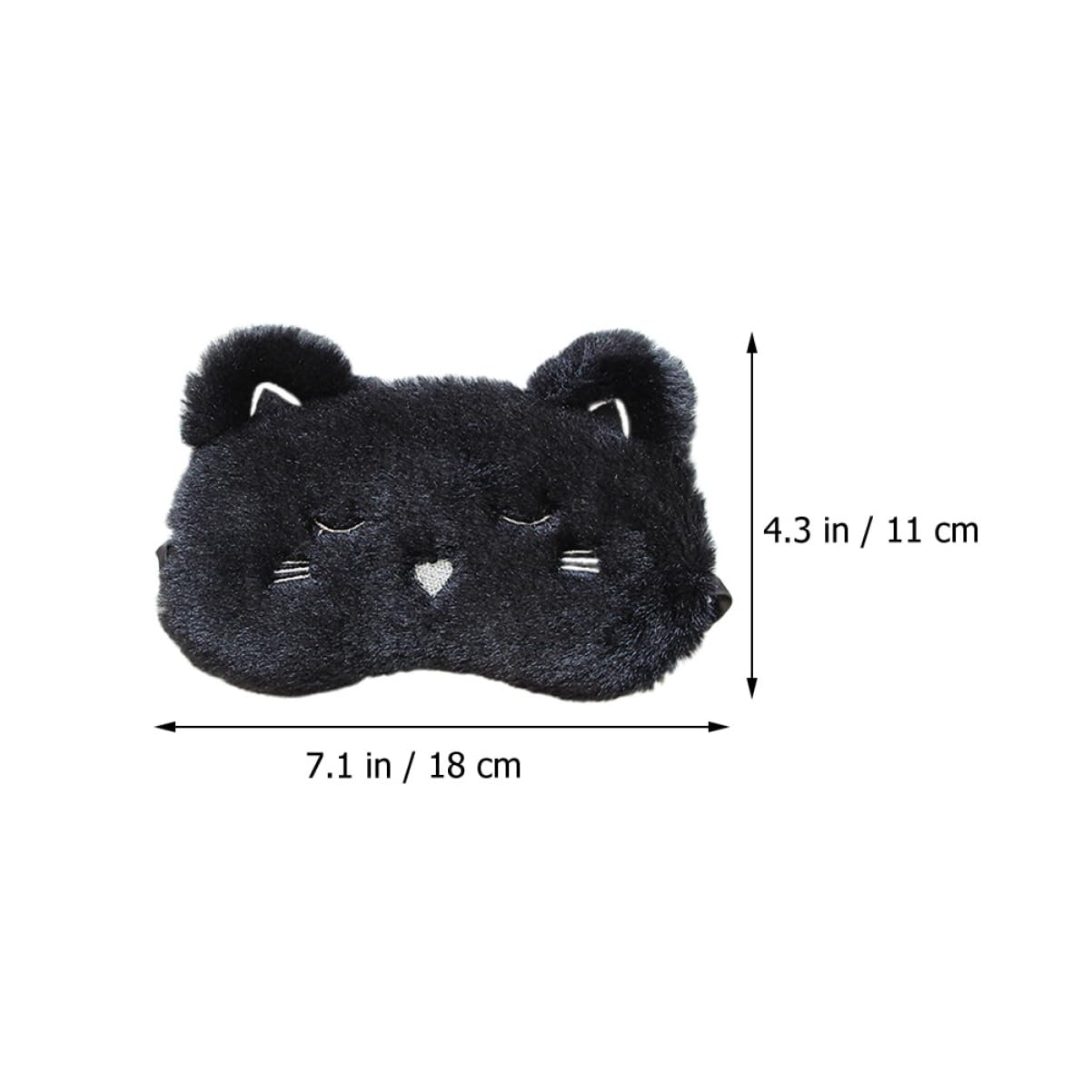 Beavorty 5 Sätze Herren Schlafmaske Karikatur Masken Bausatz Gel-augenmaske Gesichtsmaske Maske Gesicht Lidschatten Schöner Blindgänger Tieraugenmaske Plüsch 2 Stück * 5