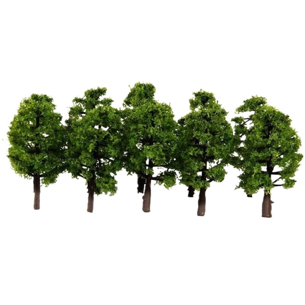 Artificial Model Tree 10pcs Park DIY Scene Trees Miniature Landscape Decorate, Artificial Fake, Railway Diorama Scenery Tree(8cm)