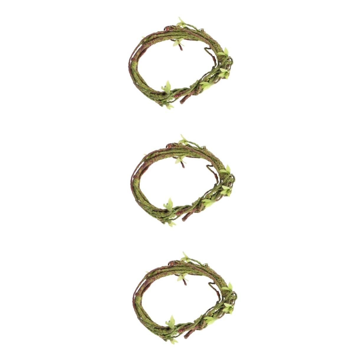 SUPVOX 3pezzi Scatola Per Rettili Rattan Artificiale Paesaggio Piante Rampicanti Flessibile e Facile Da Per Terrari e Habitat Animali Esotici
