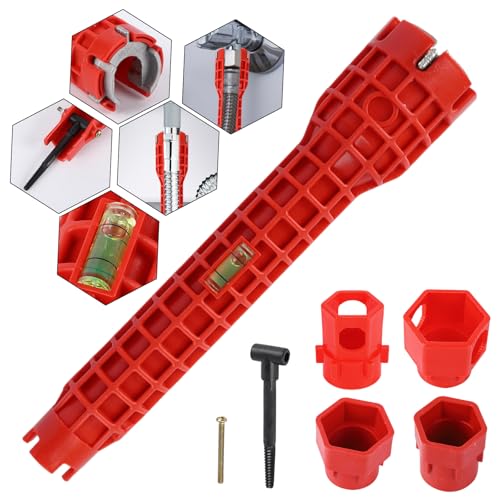linbenanono 14-in-1 Multi-Functional Plumbing Wrench Non-Slip Comfort Grip