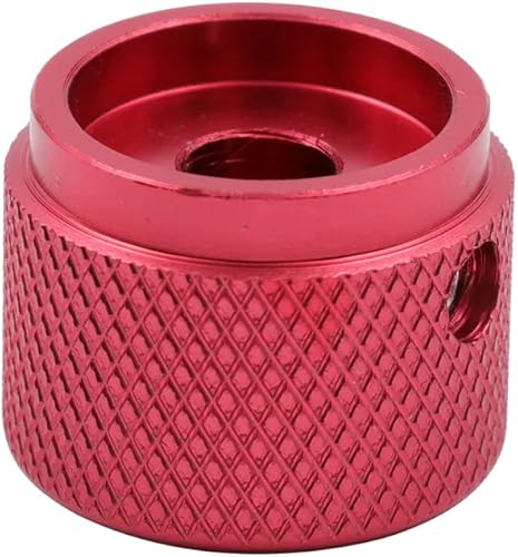 Miniatura 9 de ROZILO 2pcs Aluminio Control Electrónico Potenciómetro Audio Perilla 0.787 in Dia. x 0.610 in Altura para 0.236 in Diámetro Eje Negro