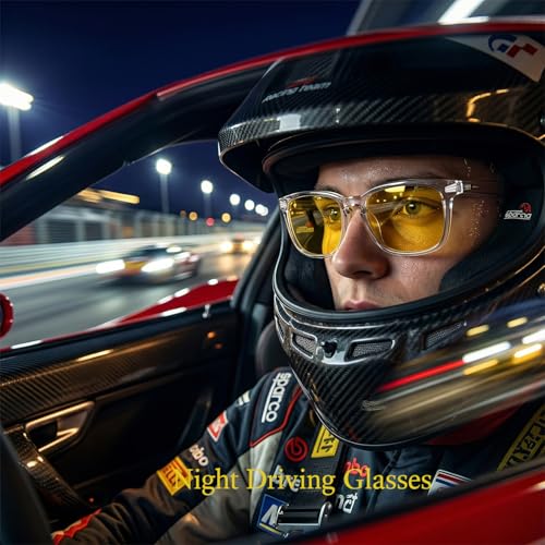 Image of Bio-th Night Driving Glasses for Men Women, Fit Over Glasses Anti Glare Polarized Night Vision Glasses for Driving,HD Lens