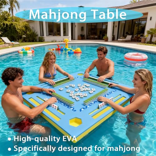 Mesa flotante para Mahjong y juegos de cartas 2 en 1 miniatura 4