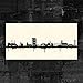 Produktbild Kunstbruder Pforzheim Skyline SW (div. Gr§en) - Kunst Druck auf Leinwand 30x60cm