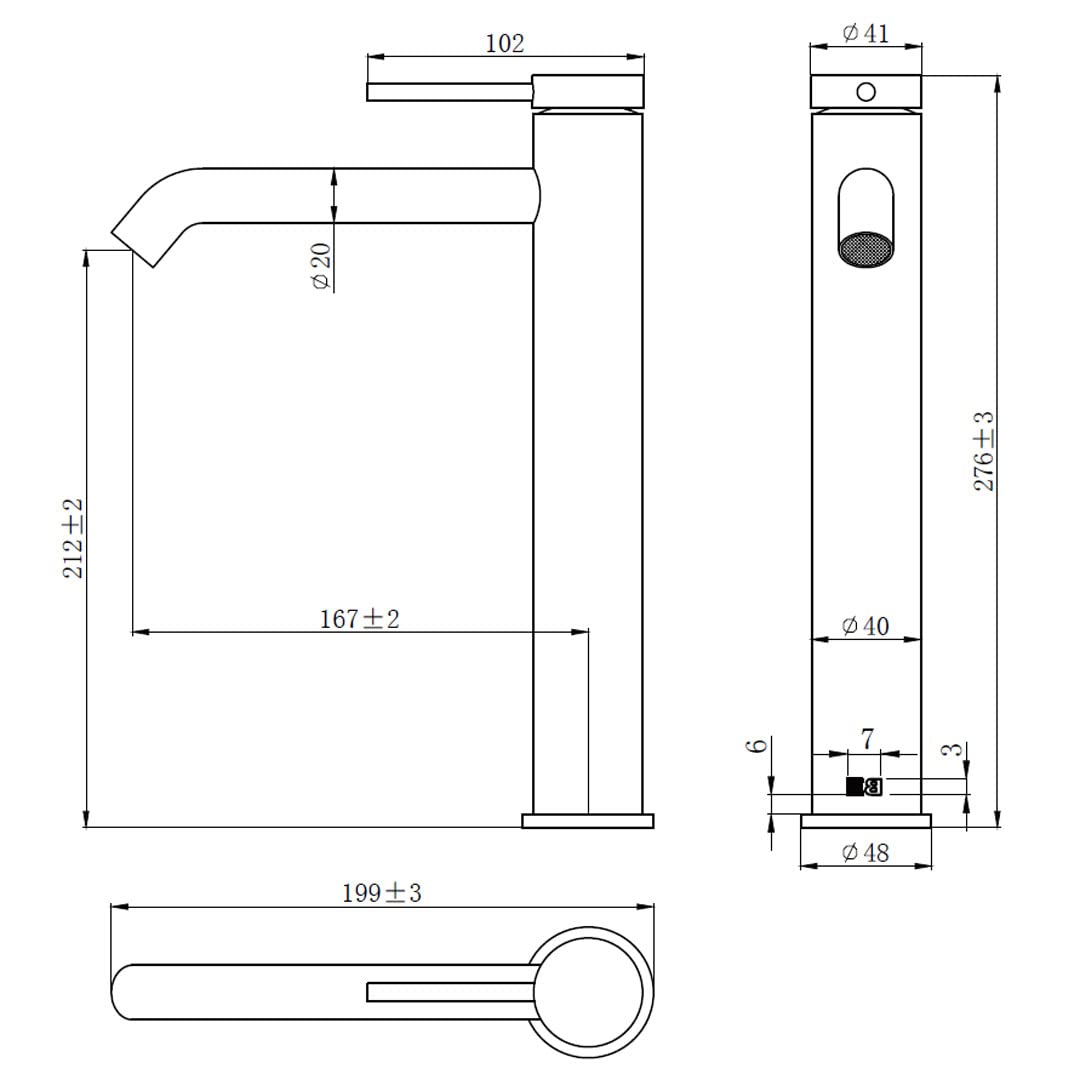 Essebagno 9020381 Lollipop bateria umywalkowa wysokiej miedzi