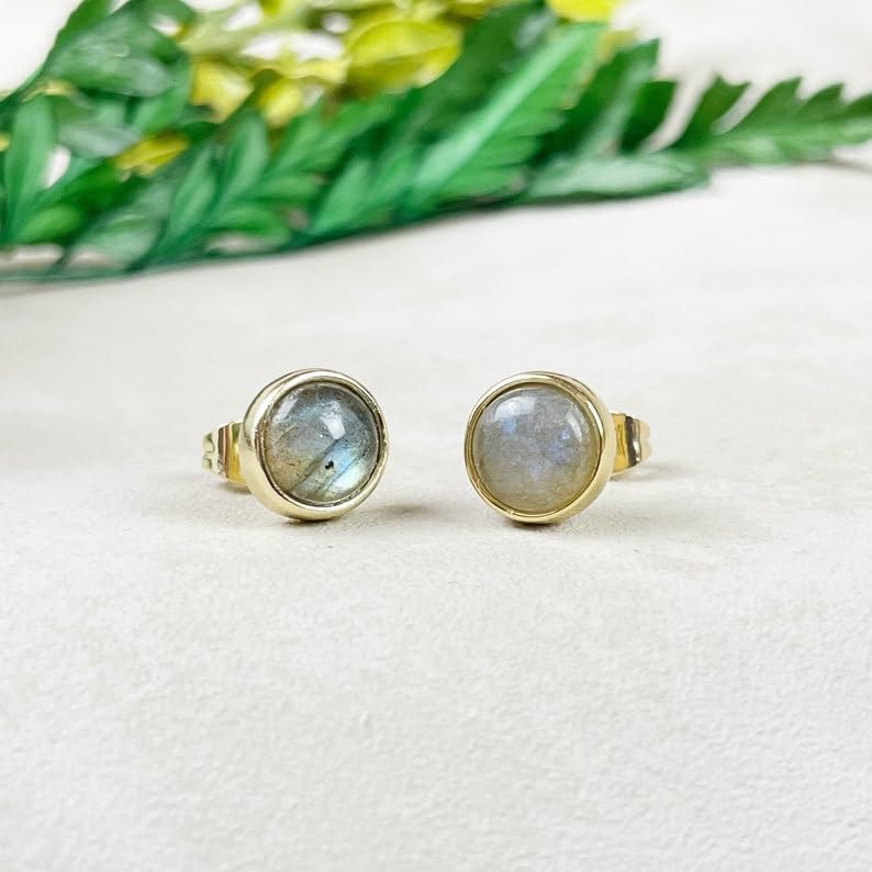 Puces labradorite véritable et éclatant reflet bleu unique - 4
