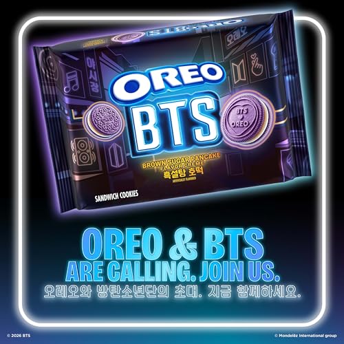 Image of OREO BTS Sandwich Cookies, Limited Edition, 10.68 oz
