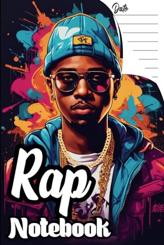 Rap Notebook: Unleash Your Inner Lyricist & Craft Your Rhymes ~ Blank lined Paper Lyrics Writing Journal for Rappers, MCs, Lyricists, Musicians & ... Lyrics book for Rapper and Rapping Lovers